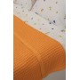 ETEHOMETEX ÇİFT KİŞİLİK %100 PAMUK HAVUZLU PİKE TAKIMI TURUNCU 8696474232074